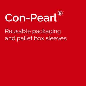 text box Con-Pearl reusable packaging and pallet box sleeves