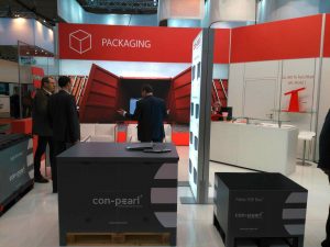 plastic gaylord boxes made of Con-Pearl at LogiMAT