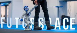 a view to the future at Internetworld: humanoid robot "Nao"